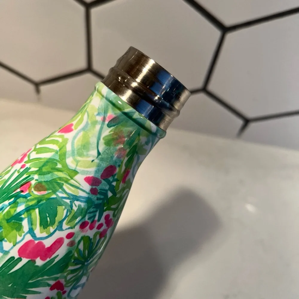 Lilly Pulitzer Palm Beach Jungle Swell Stainless Steel Water Bottle 17oz NWOT - Picture 8 of 11